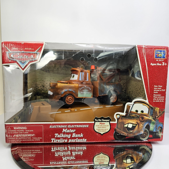 Disney Pixar Cars Electronic Mater Talking Bank Brand New Sealed Read - Picture 2 of 16